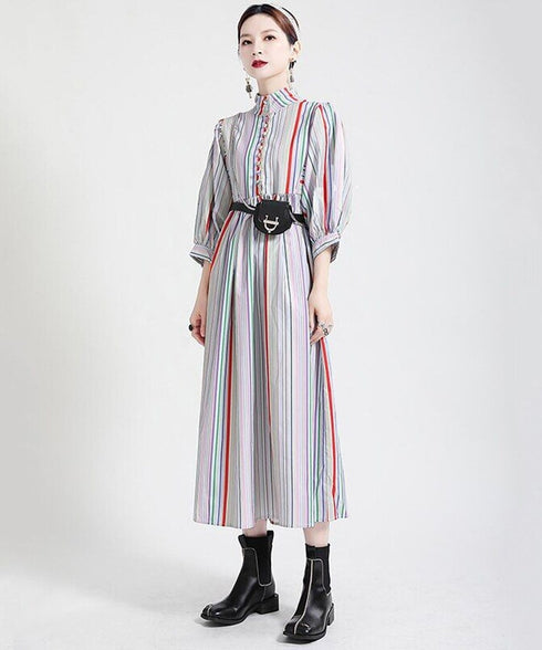 Colorful Line Dress